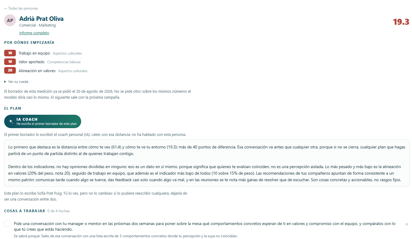 Sharpa integra un coach IA para todos los usuarios · pantalla 2 de 2
